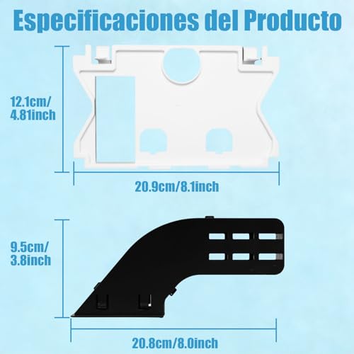 Plaque de commande WC blanche 245x164mm pour Geberit Sigma UP320 UP300 - 6