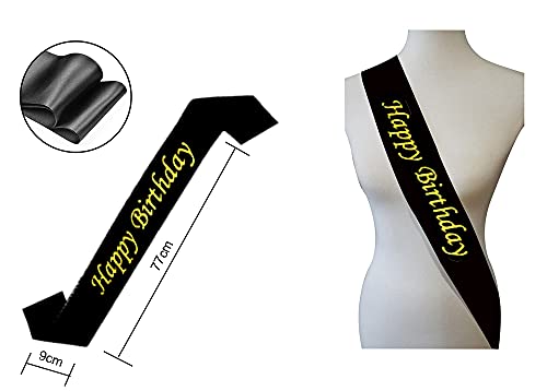 Santonila Red 22Nd Birthday Decorations Happy Banner Sash Cheers To 22 Years Cake Topper Number Confetti Latex Balloons Black Tinsel Foil Fringe Curtains For Girls Women Old Party #TOP3