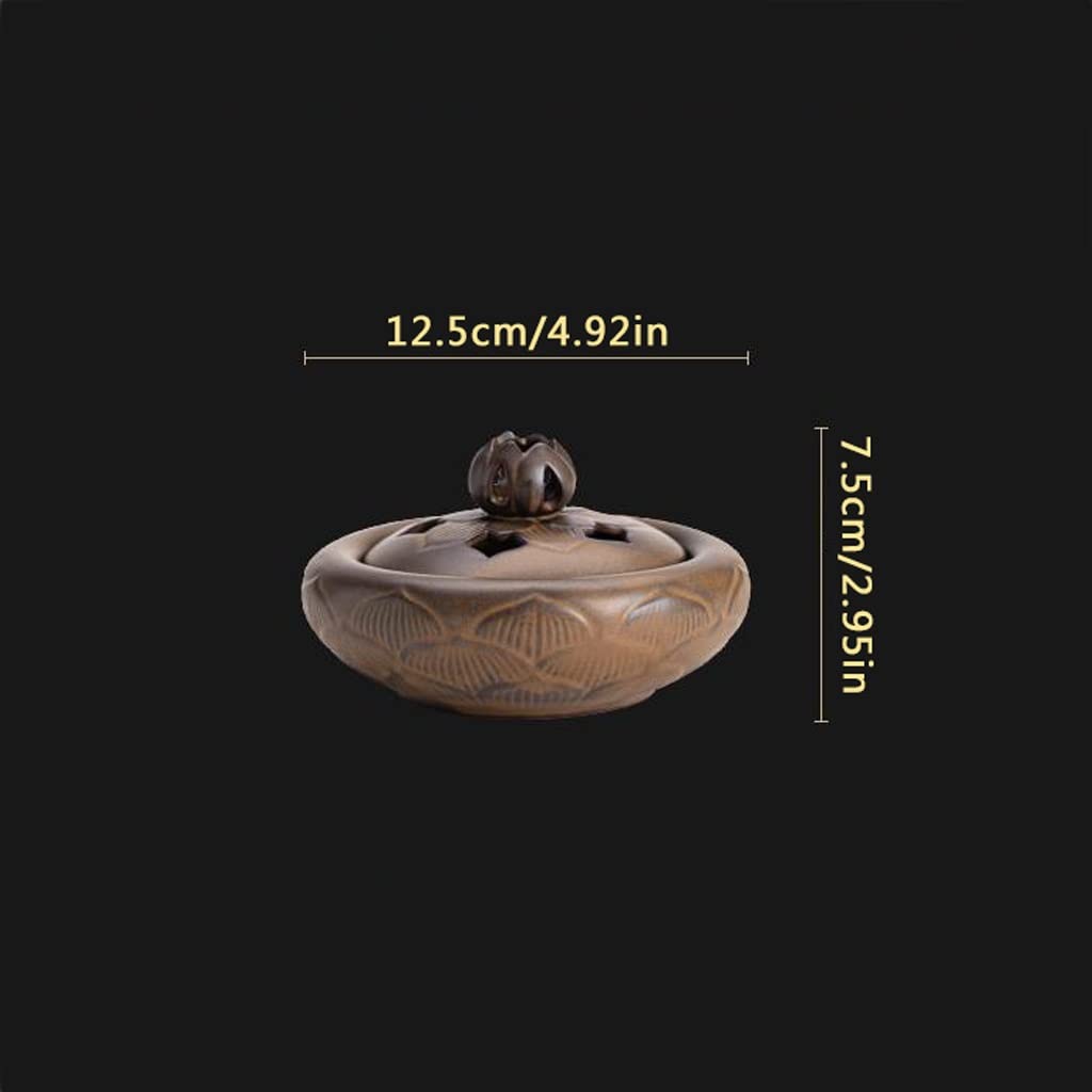 Räucherstäbchenhalter Lotus Plate Weihrauch Brenner antiker Keramik Weihrauchhalter Sandelholz -Wolkenerholzhalter for Home Office Teaehouse Weihrauch Meditation Zen Räucherstäbchen Halter