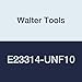 Walter Tools E23314-UNF10 Paradur HSS Machine Tap, NID Finish, 6 mm Shank Diameter, 13 mm Cutting Length, 70 mm Overall Length, No. 10-32 Cutting Diameter