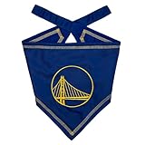 Pets First NBA Golden State Warriors TIE Bandana, Size Small/Medium. Dog Bandana Scarf Bib for Pet Cat Dog. The Ultimate Game-Day, Party Bandana