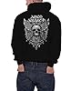 Amon Amarth Hoodie Grey Skull Band Logo Official Mens Black Pullover L #1