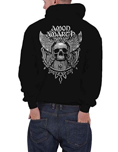 Sweat à capuche Amon Amarth gris pour affronter le froid - 2