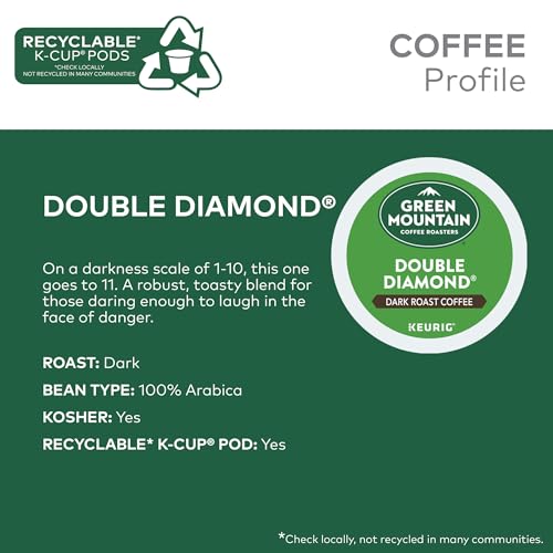 Image of Green Mountain Coffee Roasters Double Diamond, Single-Serve Keurig K-Cup Pods, Dark Roast Coffee Pods, 96 Count