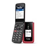 LIVELY Jitterbug Flip Cell Phone for Seniors, Flip3, Red