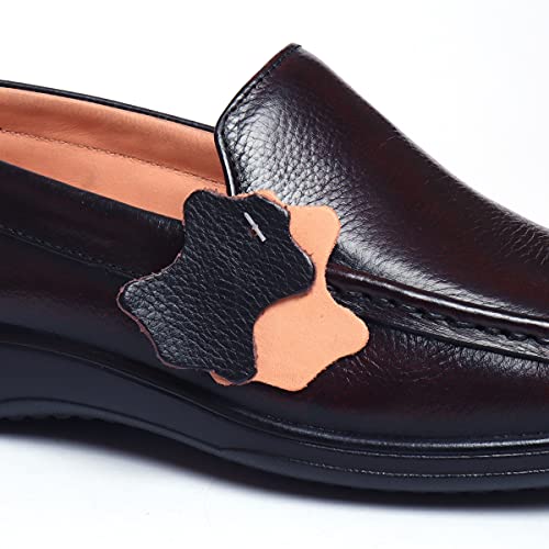 Image of Zoom Shoes Leather Shoes for Men | Super Comfortable with Cushioned Insole Formal /Loafer Shoes for Adult A-1241