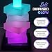 GLO-X Modular Color Changing RGB Night Light – Stackable LED Touch Lamp for Desk, Bedroom, Gaming & Kids Rooms | Great Gift