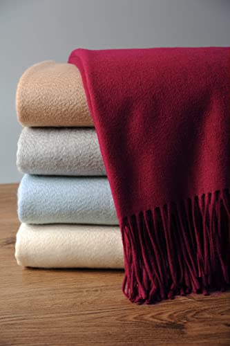 EP Mode Merlot Pure Cashmere Throw