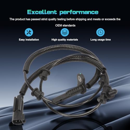 Image of 4 PCS Front & Rear ABS Wheel Speed Sensor for Ram 1500 2013-2018 | Front Rear ABS Sensor fits Ram 1500 Classic 2019 Engine 68053861AB 68053861AC 68053861AD 68231044AB