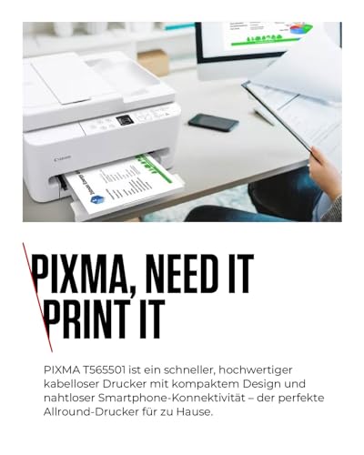 Canon PIXMA TS7550I - WLAN-Multifunktionsdrucker mit ADF, Papierkassette und Frontbedienung | Kabelloses Drucken vom Smartphone leicht gemacht PIXMA Print Plan kompatibel