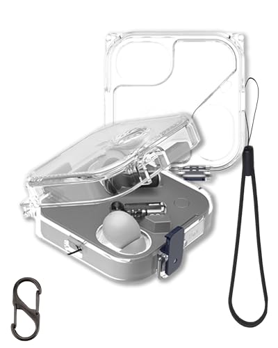 FJIASTB Nothing Ear (3) �C���z���p�P�[�X�AFJIASTB �_���TPU�ϏՌ��J�o�[ ���b�N�ƃJ���r�i�t�� (�N���A)