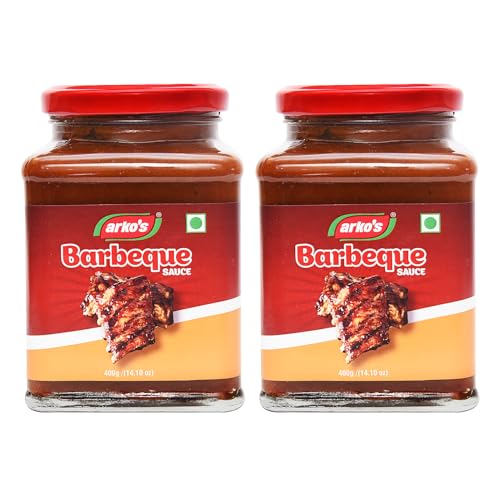Image of ARKOS | Homemade Barbeque Sauce 800gm | 100% Natural Ingredients | No Artificial Flavours & Color | Butter, Garlic, Sugar, Mustard, Date | Deep Hickory Notes | Use it as a Smoky slow-cook Marinade or Dipping Sauce