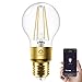 Produktbild WLAN Glühbirne Alexa E27, Lumary Smart Edison Vintage LED Glühbirnen Lampen, 6W ersetzt 60W LED Birne Lampe, Dimmbar Warmweiß 2700K Retro Glühlampe Leuchtmittel, Alexa Google Home Kompatibel, 600LM