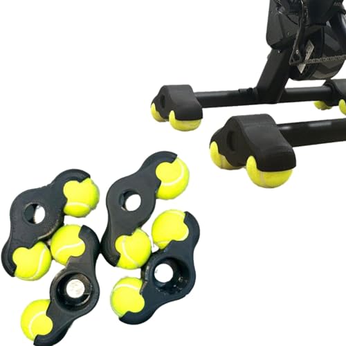 YINGDF Juego de 4 adaptadores de pies de sujeción para bicicleta de interior con 8 accesorios de estabilidad de tenis, para entrenadores de resistencia, bicicletas estáticas, entrenamiento de interior