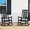Amazon.com: Cozyman Outdoor Rocking Chairs Set of 2, All Weather ...