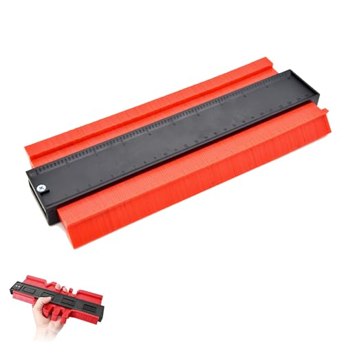 10 Inch Contour Gauge, Adjustable Multifunctional Shape Profiler, Contour Ruler, Tile Laminating Tool, Irregular Welding, Woodworking and Construction, Precision Measuring Tool 1 10 Inch Contour Gauge, Adjustable Multifunctional Shape Profiler, Contour Ruler, Tile Laminating Tool, Irregular Welding, Woodworking and Construction, Precision Measuring Tool