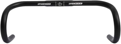 UPANBIKE Barra de descenso de bicicleta de carretera de engranajes fijos Aleación de aluminio doblada manillar 1.000 in 1.252 in