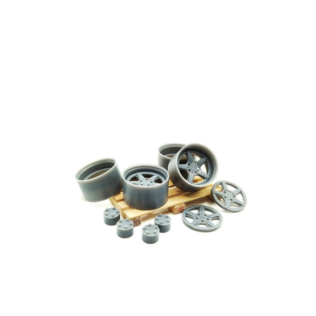 YMPRIM9 1/24 Resin Wheels Ac Schnitzer Type II 18inch, Small, Grey