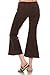 Zoozie LA Women's Culottes - Made in The USA Bell Bottoms Cropped Pants …