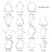 BAKHUK Christmas Cookie Cutters Set - 15pcs - Christmas Tree, Santa Claus, Christmas Stockings, Bells, etc, Exquisite Gift Box Packaging, Holidays Cookies Molds for Making Muffins, Biscuits