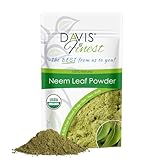 Davis Finest Premium Neem Blatt Pulver 250 g,100% Pur und natürliche Dry Schuppige Juckende Haut und Kopfhaut Relief-behandlung Antibakteriell Gesicht Haar Körper Masken und Packs Wirksam gegen Akne