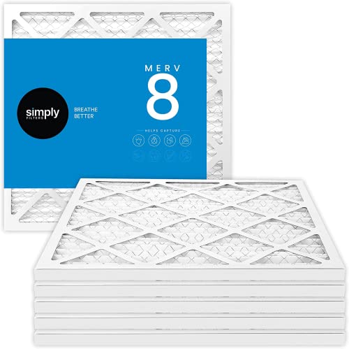 Simply By Mervfilters, 24X24X1 Air Filter, Merv 8, Mpr 600, Ac Furnace Air Filter, 6 Pack #TOP7