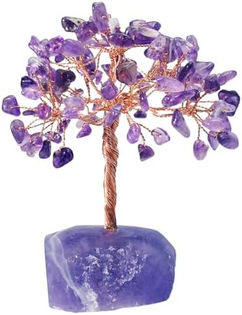 Tree of Life Healing Crystal Trees for Home Decor, Crystal Tree of Life Sister Birthday Gifts Home Decor Birthday Gift for Mom Positive Energy New House Warming Gifts for Women