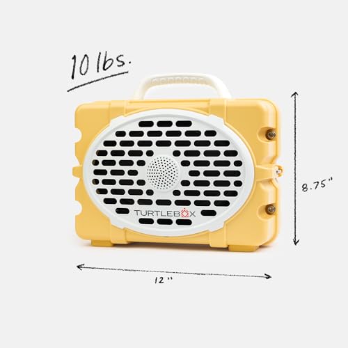 Image of Turtlebox Original Gen 3: Portable Outdoor Bluetooth Speaker - Ultra-Loud (120dB), Waterproof (IP67), Rugged, Impact-Resistant, 3-Day Battery | Party Mode: Unlimited Pairing, Fighting Lady Yellow