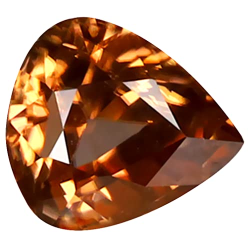Zircon brun naturel pierre précieuse en vrac pour création bijoux poire