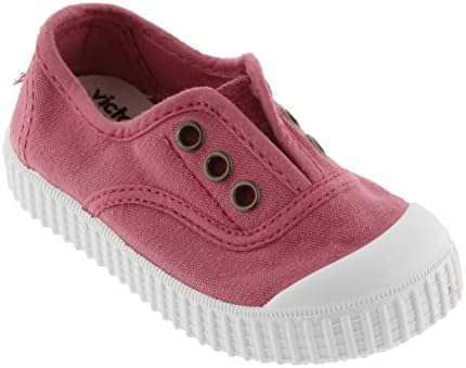 VICTORIA Toddlers 1915 Inglesa Slip-On Canvas Shoes, Frambuesa,3.5 M US | Image 4