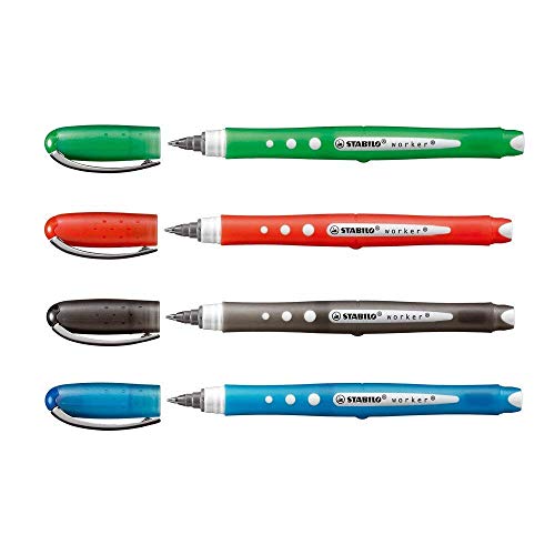 Penna Roller - STABILO worker+ colorful - Tratto 0,5 mm - Blu