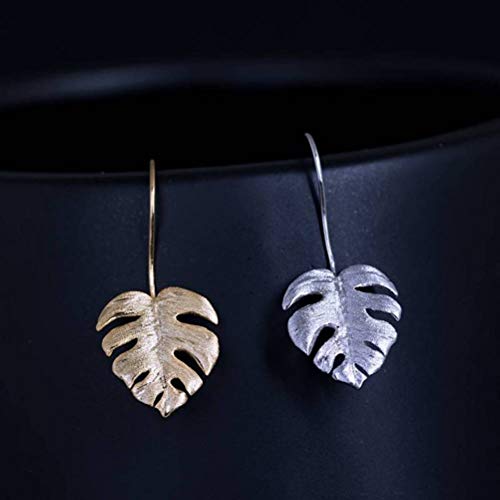 Boucles d'oreilles vintage feuille d'arbre en argent 925 pour elle - 2