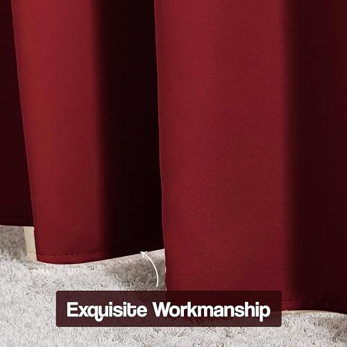 Image of FRESH FROM LOOM Light Block 10 ft Blackout Curtain | 10 ft Door Non-Ring Curtains | S-Wave Pleat | | Non-Ring Curtains | S-Wave Pleat | Door parda | Parde (Maroon | 10 Feet Long, 1Pc Only)