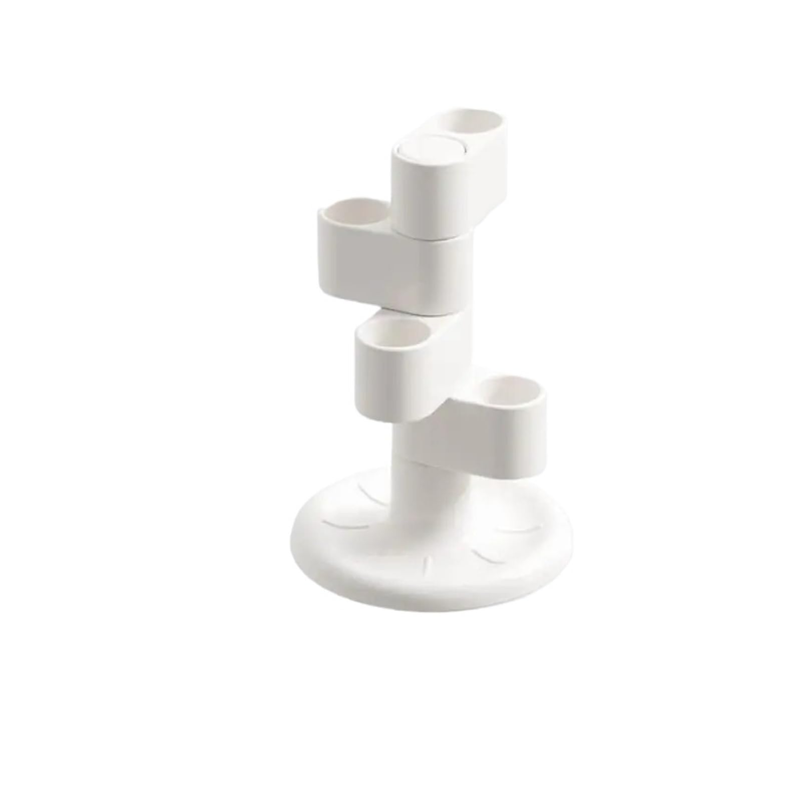 1pcs Rotating Makeup Storage Desktop Toothbrush Holder, Space Saving Bathroom Counter Organizer