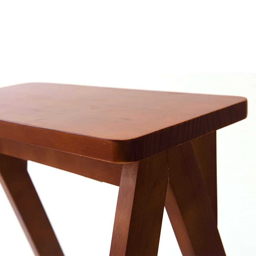 Taburete plegable de madera de 3 escalones para adultos y personas mayores, escalera portátil para cocina/dormitorio, fácil acceso y altura extra para objetos de alcance