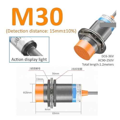 Capteur de proximité inductif M30 pour résoudre les pannes de détection AC