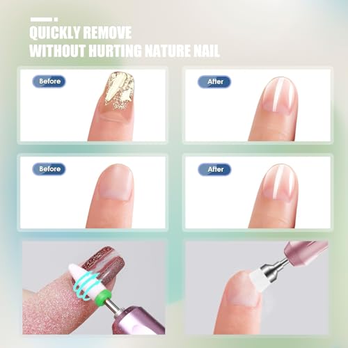 13-teilig Nagelfräser Bits Set, Bohrer für Nägel, Wolframkarbid/Keramik/Diamant Bits für Elektrische Nagelfräser, Professioneller Fräser Bits Entfernen Acryl Gel Nägel Nagelhaut Maniküre