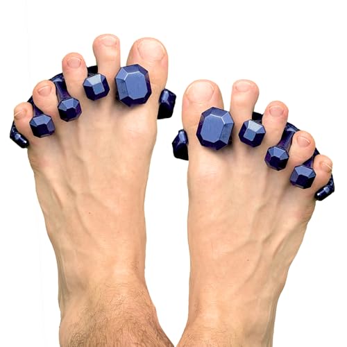 YogaToes Gems for Men Metallic Blue