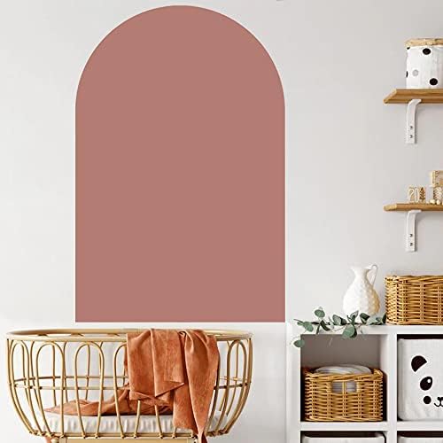 Supzone Arch Wall Decals Boho Wall Sticker Abstract Peel and Stick Wall Decor Removable Color Block Mural Art for Bedroom Living Room Offices Study Room Home Decoration
