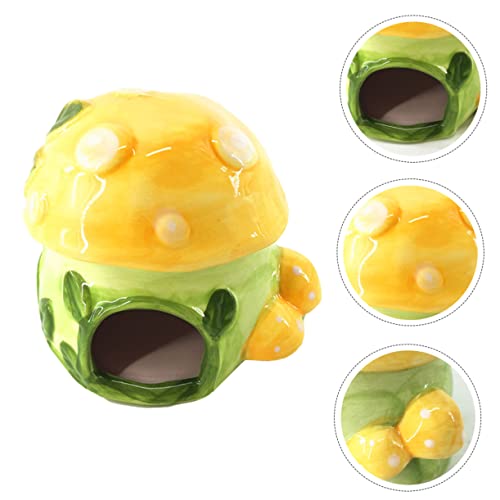 Balacoo 1 Peça Pequena Guiné Caverna Esconderijo Hamster Gerbil Acessórios Criativos Cerâmica Para P