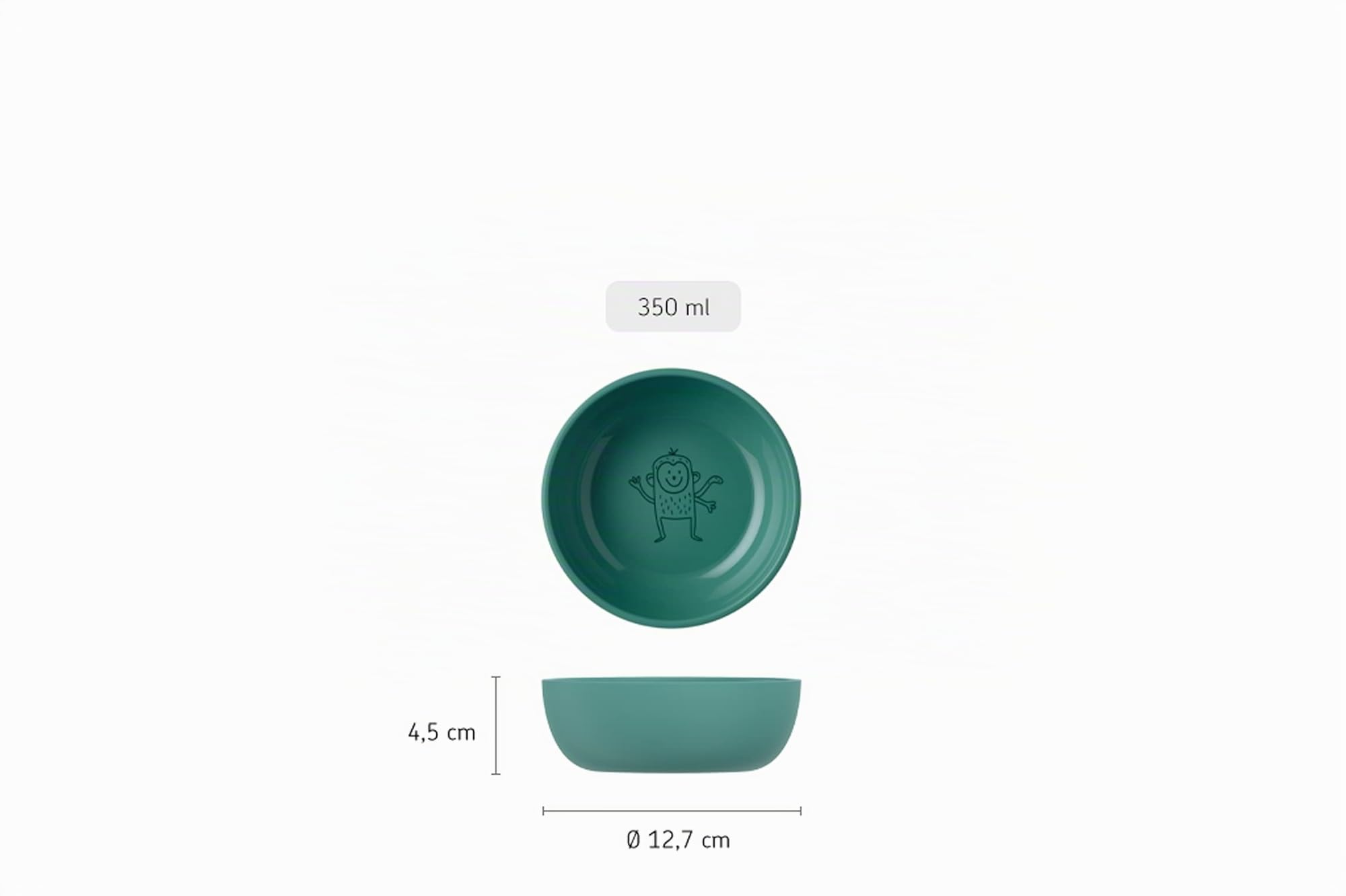 Mepal Mio – Cuenco para niños – cuenco pequeño para bebés – fuente para bebes – apto para el microondas – apto para el lavavajillas – Flowers & Butterflies