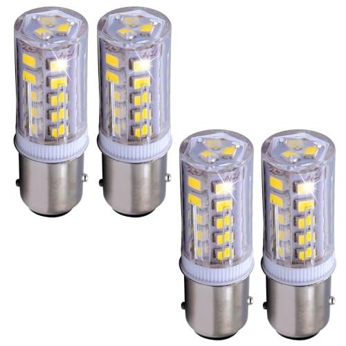 Pack de 4 bombillas LED HQRP BAY15d Blanco Frío miniatura 1