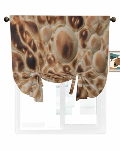 Bread Linen Tie-Up Kitchen Valance, 42"x45
