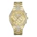 GUESS Women's Stainless Steel Crystal Accented Bracelet Watch, Color: Gold-Tone (Model: U0628L2)
