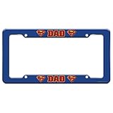 Graphics and More Superman Super Dad Shield Logo License Plate Tag Frame