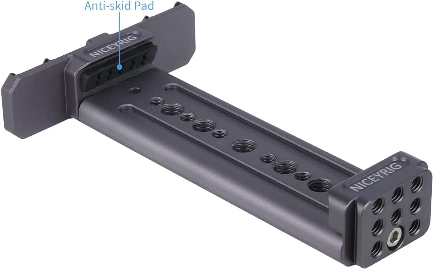NICEYRIG Aluminum Tripod Mount for iPad Pro 12.9'' 11''/Air 10.9'' 10.5''/Mini 8.3'' 7.9'' Video Recording Vlog Vlogging Lives, Professional Tablet Holder with QR Plate for Arca-Swiss - 502