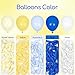 Blue and Yellow Balloon Arch Kit, Lemon Balloon Garland with Pastel Yellow Pastel Blue White Balloons for Lemon Bridal Baby Shower Birthday Party Decorations