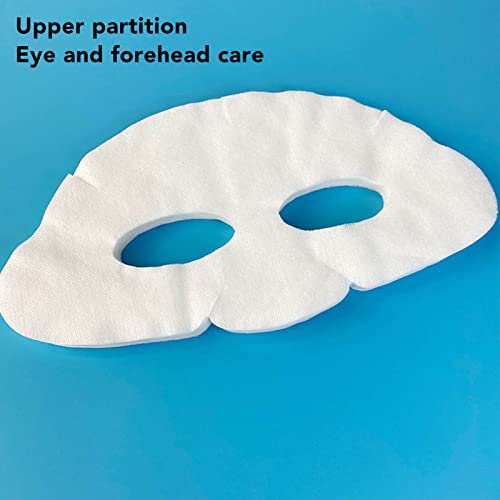 YUYTE 100 Pcs Enlarged Cotton Facial Mask Sheets - Moisturizing, Skin Friendly, DIY Cosmetic Face Skin Care Mask with Soft Silk for Spa Wet Compress, Topical Care - Thumbnail 3