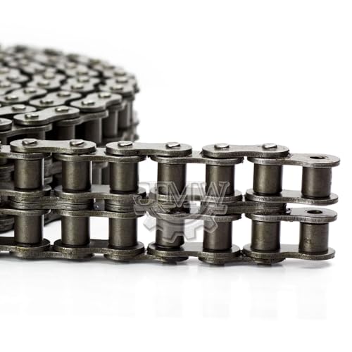 Jeremywell 40-2 Double Strand Roller Chain 10 Feet with 2 Connecting Links