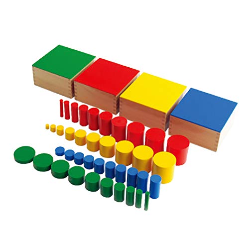 Image of MONTESSORI OUTLET Knobless Cylinders (Set of 4) for 3-6 Years Montessori Education at School and Home